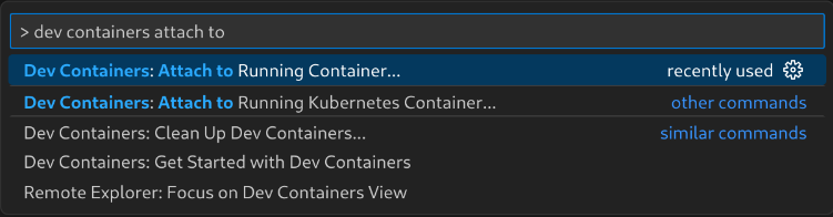 VS Code search bar