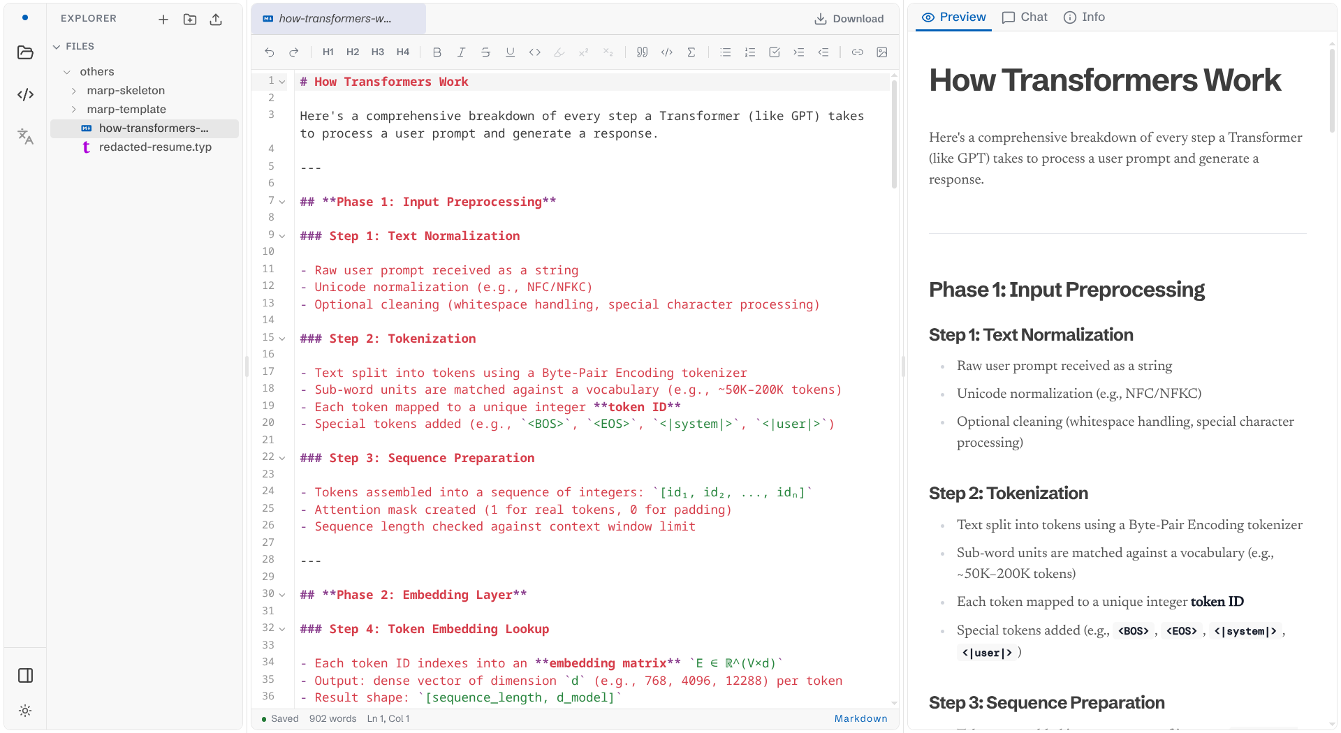 Editing a Markdown file with Sage