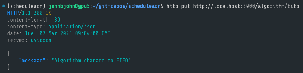 Changing to FIFO on the fly
Changing to FIFO on the fly